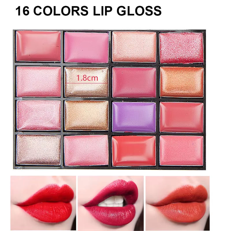 OEM 74 Color Make up Eye Shadow Lipstick Powder Cosmetics Makeup Sets Matte Eyeshadow Palette with Brush Paleta De Sombra